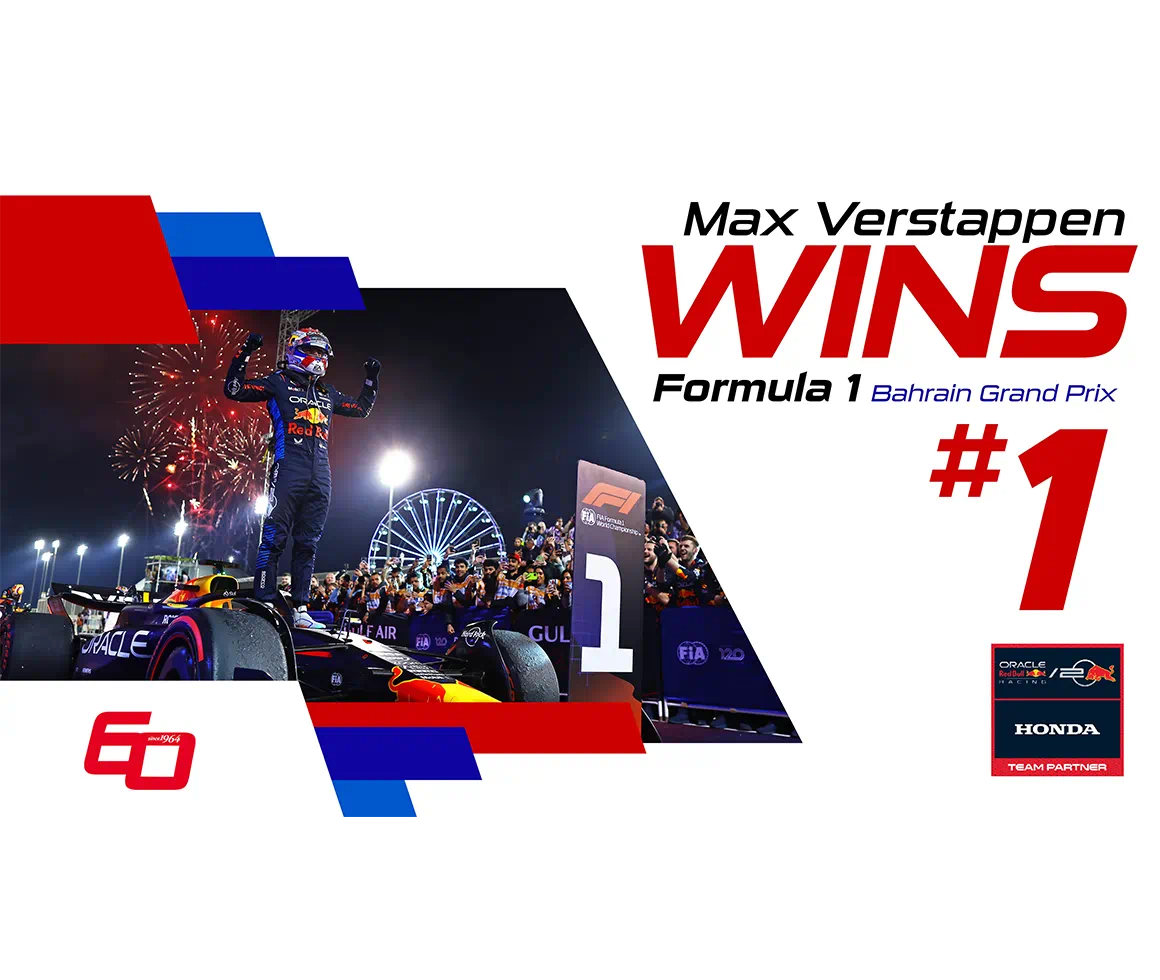 Verstappen Pole-to-Win at Bahrain GP